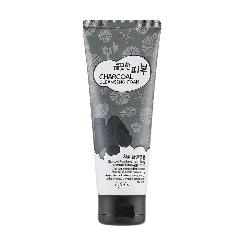 

Пінка для вмивання обличчя Esfolio Charcoal Cleansing Foam Деревне вугілля, 150 мл