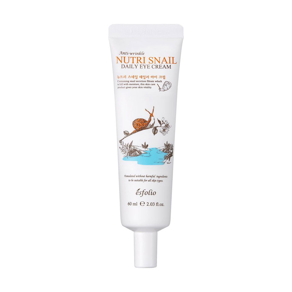 

Уцінка! Крем для шкіри навколо очей Esfolio Nutri Snail Daily Eye Cream з муцином равлика, 60 мл
