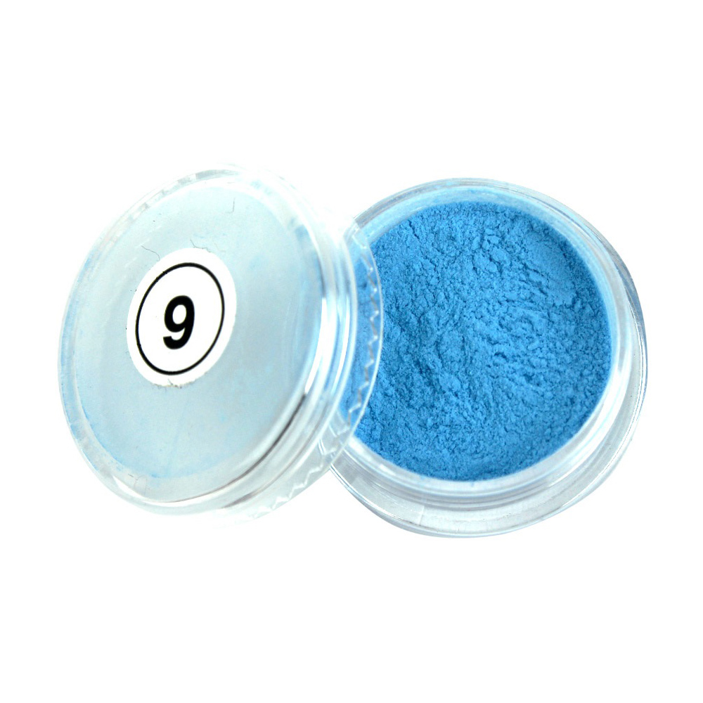 

Уцінка! Акрилова пудра для нігтів My Nail, 9 Неон блакитний, 2 мл