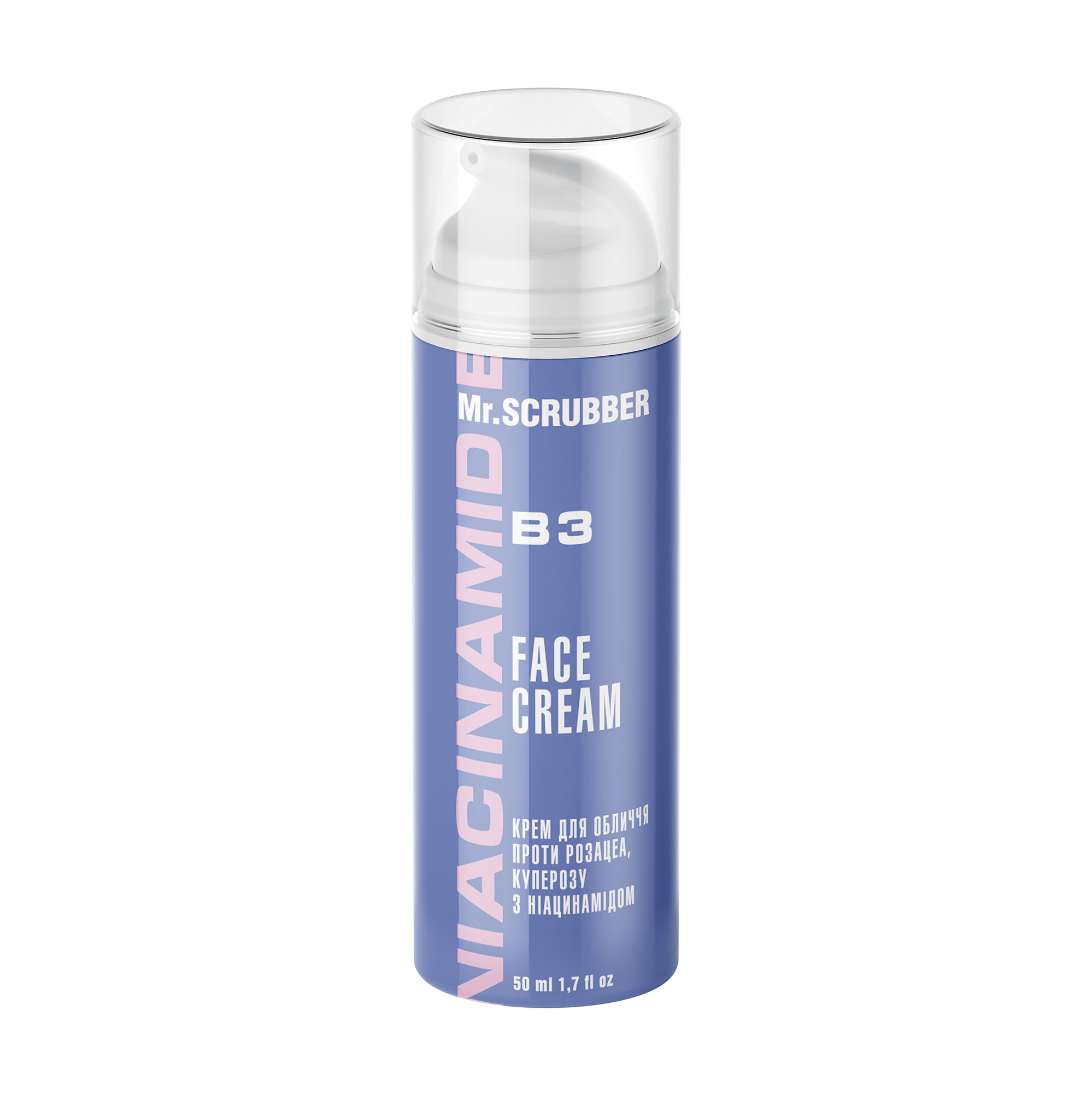 

Крем для обличчя проти розацеа та куперозу Mr.Scrubber Niacinamide Face Cream з ніацинамідом, 50 мл