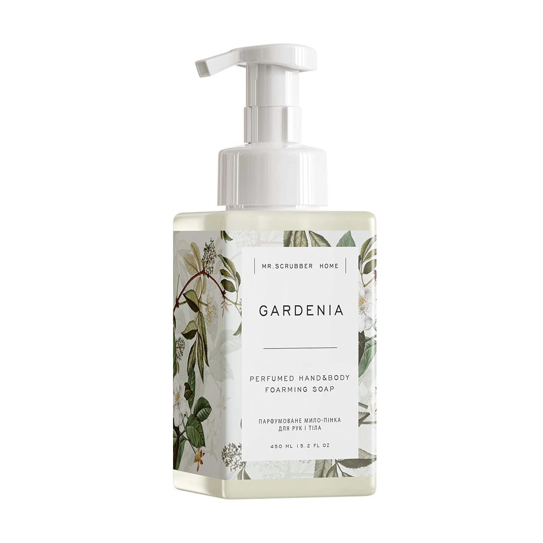 

Парфумоване мило-пінка для рук і тіла Mr.Scrubber Gardenia Perfumed Hand&Body Foarming Soap, 450 мл