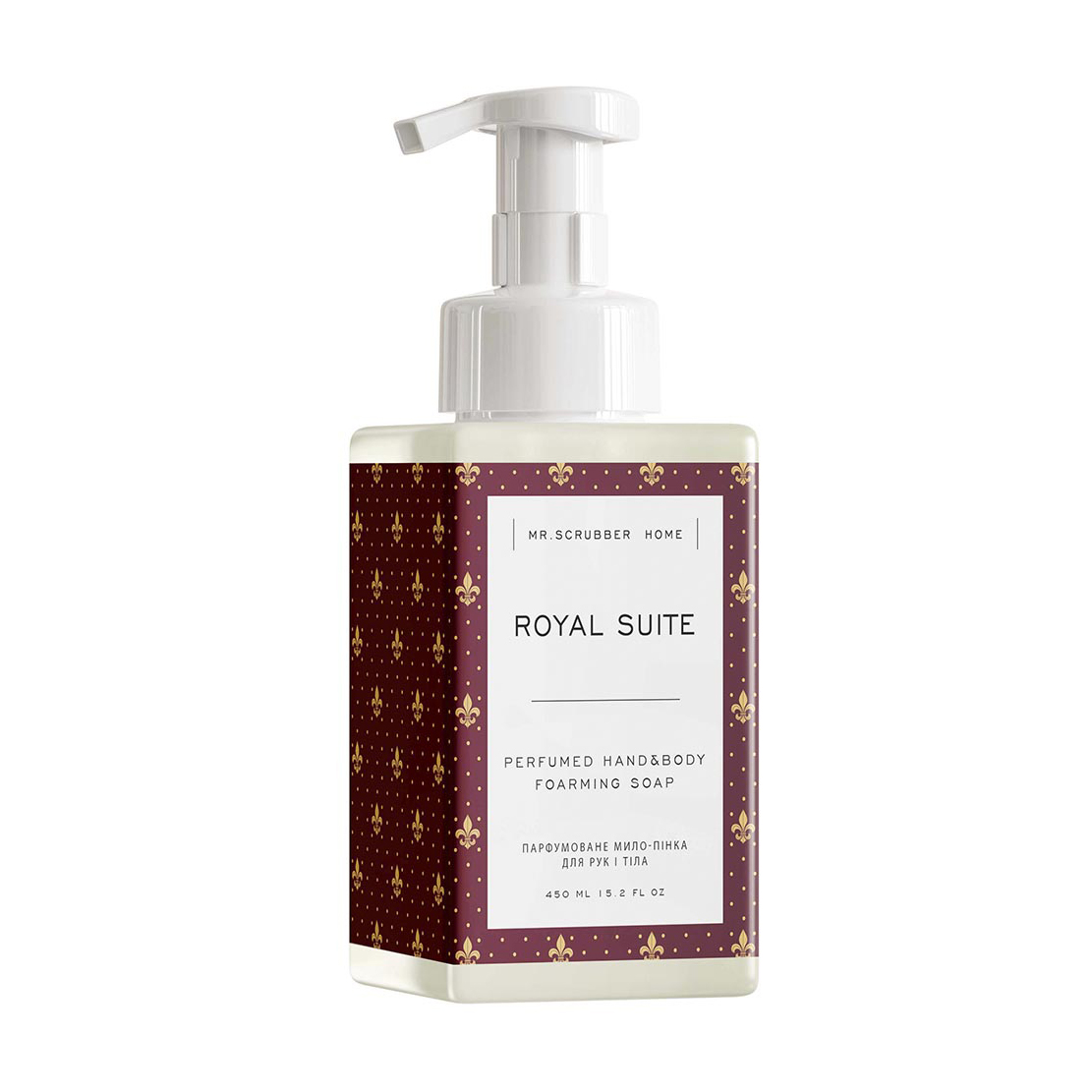 

Парфумоване мило-пінка для рук і тіла Mr.Scrubber Royal Suite Perfumed Hand&Body Foarming Soap, 450 мл