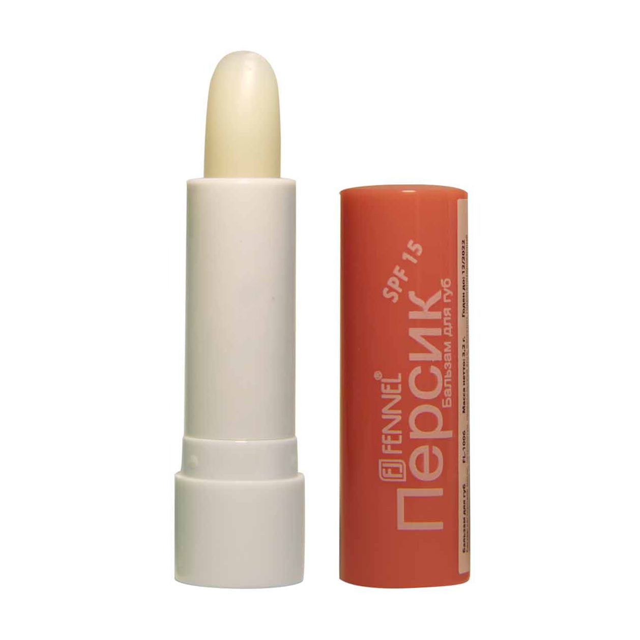 

Бальзам для губ Fennel Lip Balm SPF 15, Peach, 3.2 г