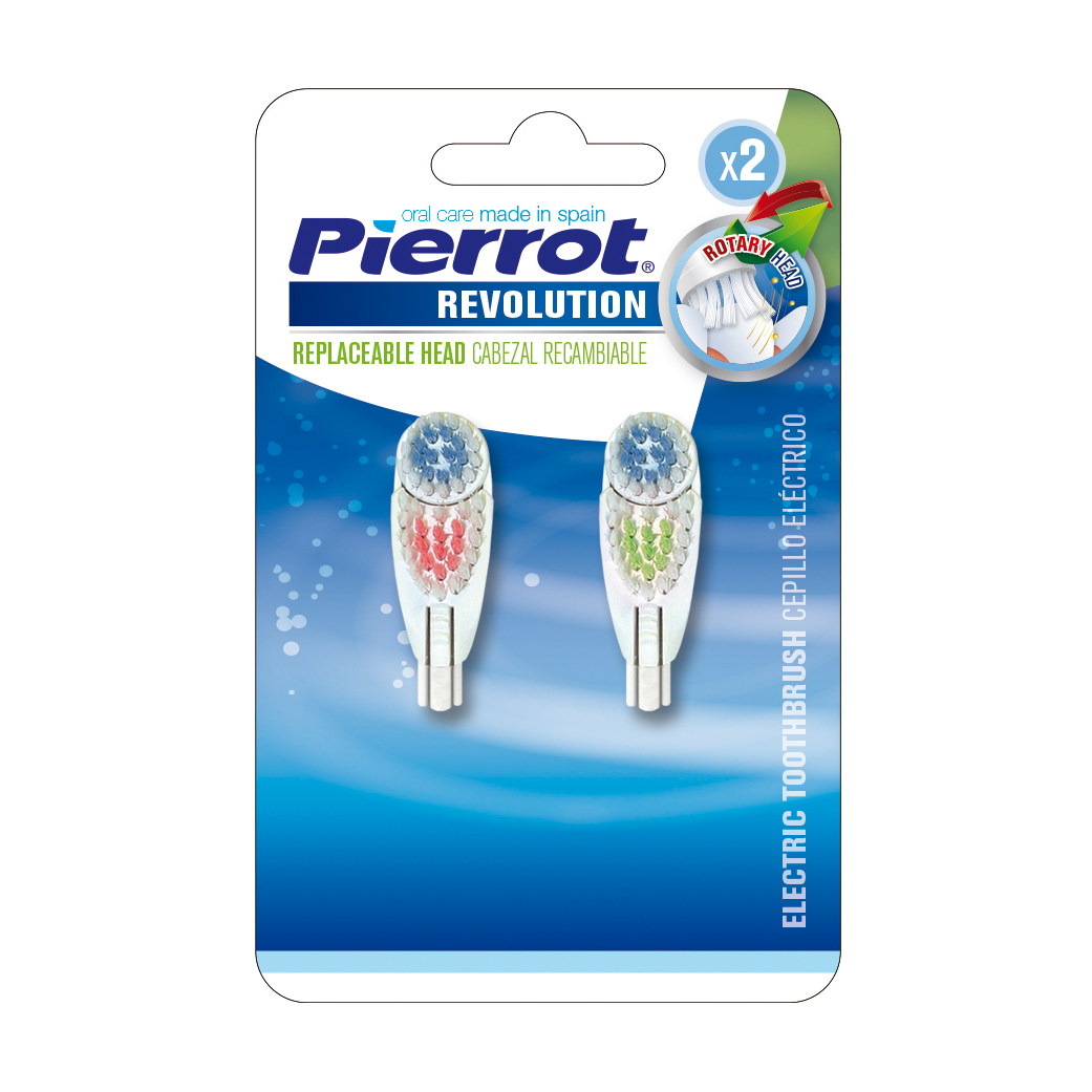 

Змінні насадки для електричної зубної щітки Pierrot Revolution, 2 шт