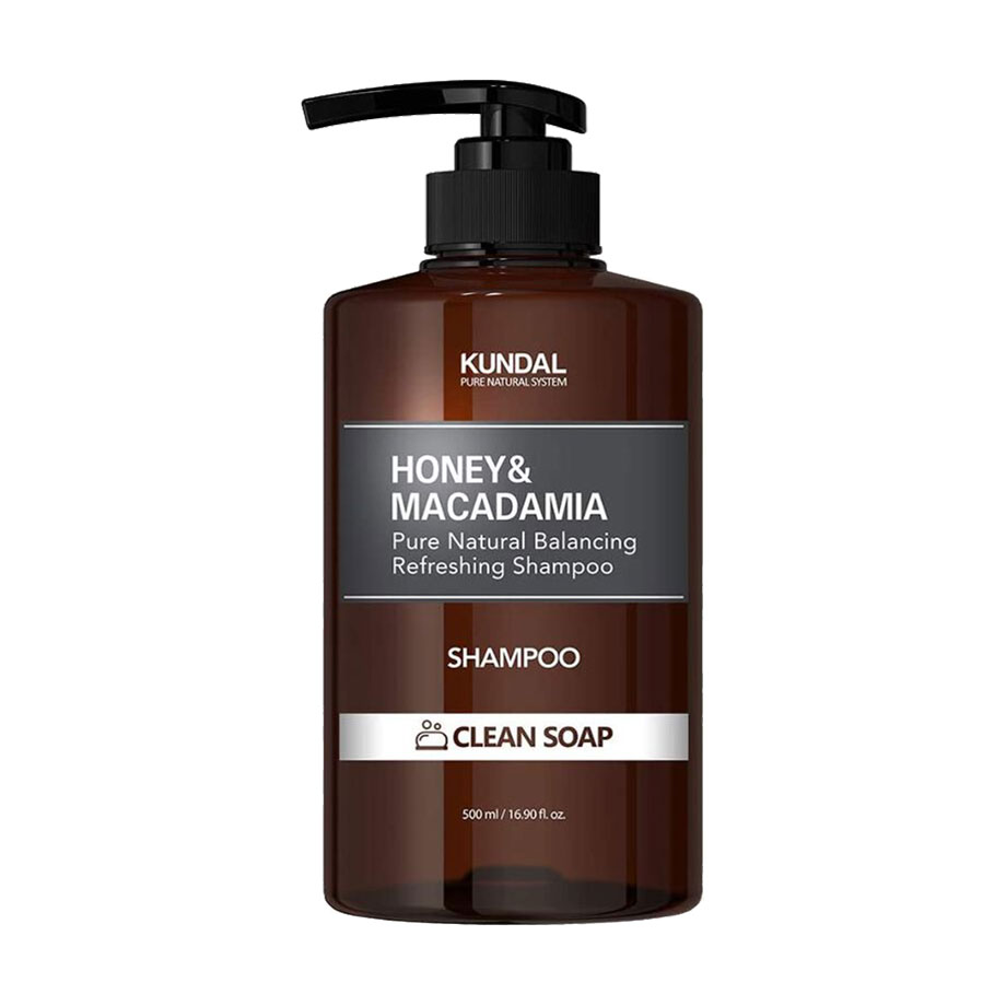 

Безсульфатний шампунь для волосся Kundal Pure Natural System Honey&Macadamia Shampoo Мед та макадамія, аромат Clean Soap, 500 мл