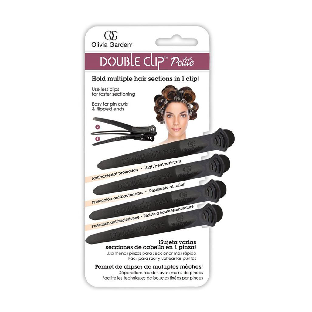 

Подвійний затиск для волосся Olivia Garden Double Clip Petite, 4 шт
