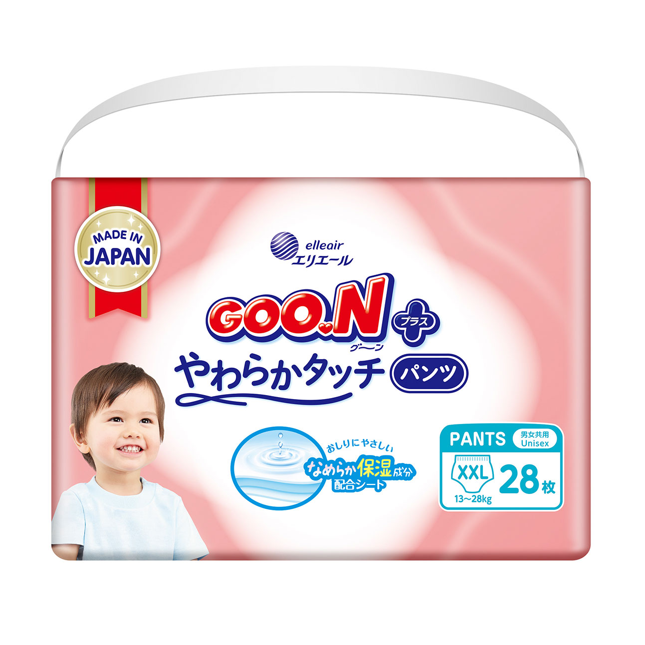 

Трусики-підгузки Goo.N Plus унісекс, розмір ХXL (для дітей 13-25 кг), 28 шт