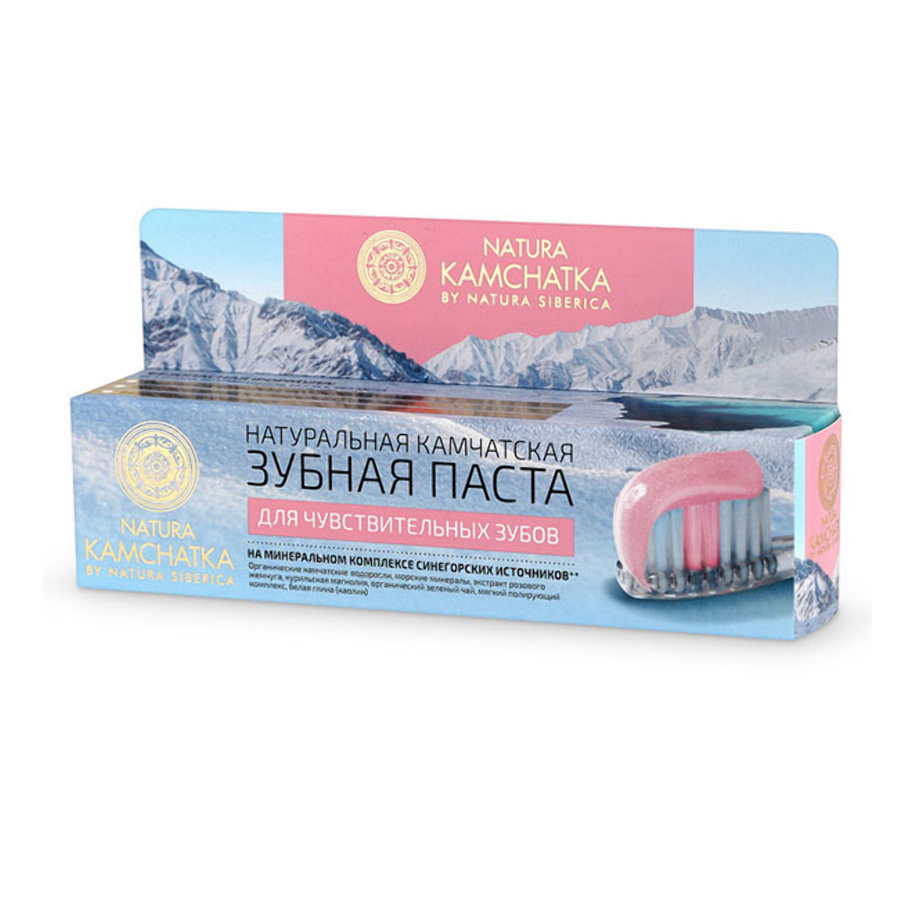 

Зубна паста Natura Kamchatka для чутливих зубів на мінеральному комплексі, 100 мл