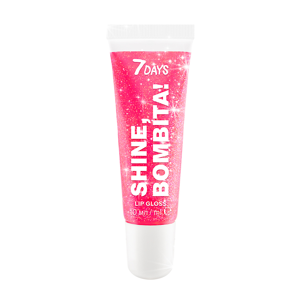 

Мерехтливий блиск для губ 7 Days Shine, Bombita! Lip Gloss 205 Insomnia, 10 мл