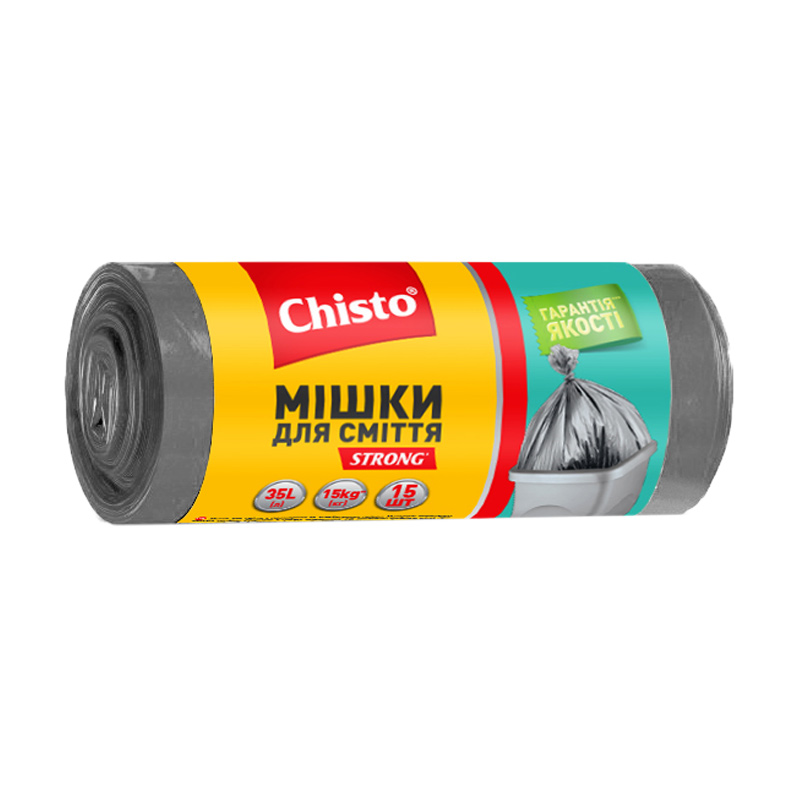 

Мішки для сміття Chisto Strong 35 л, 15 шт