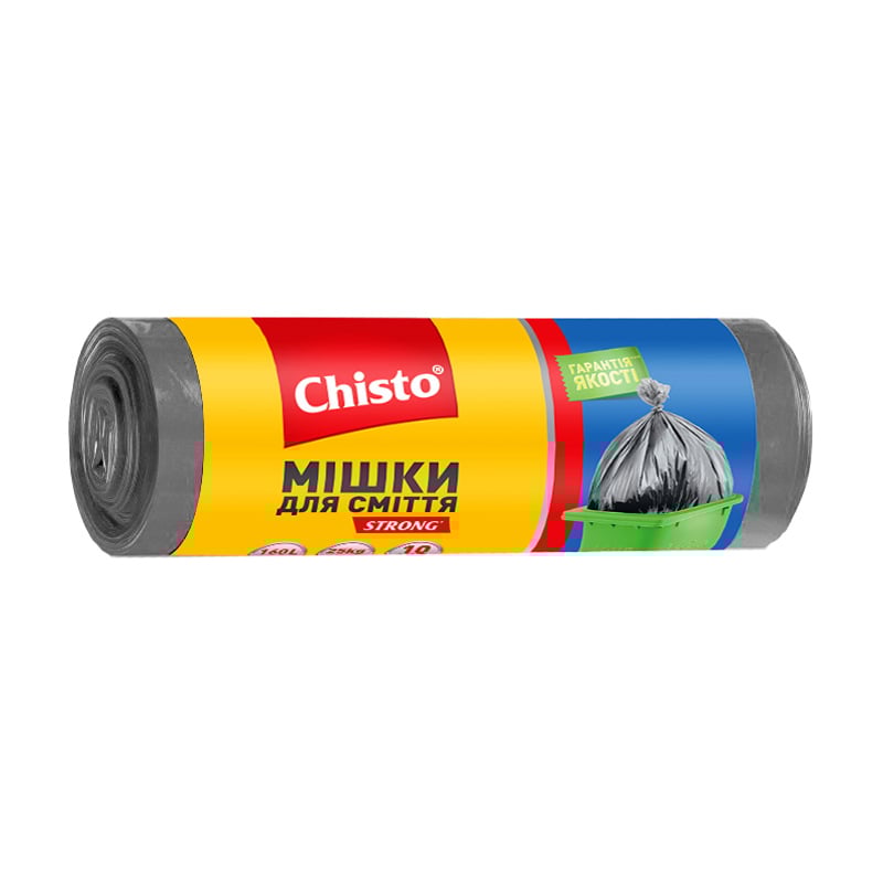 

Мішки для сміття Chisto Strong 160 л, 10 шт