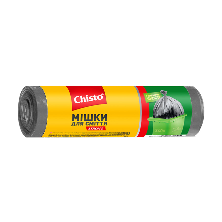 

Мішки для сміття Chisto Strong 240 л, 5 шт