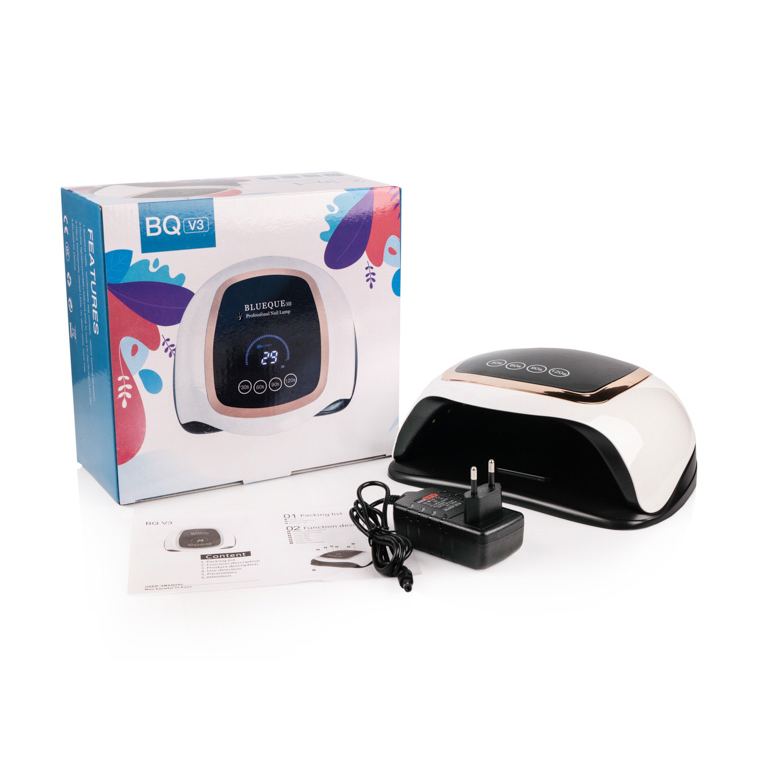 

Лампа для гель-лаку Sun BQ-V3 UV/LED Біла, 168 Вт