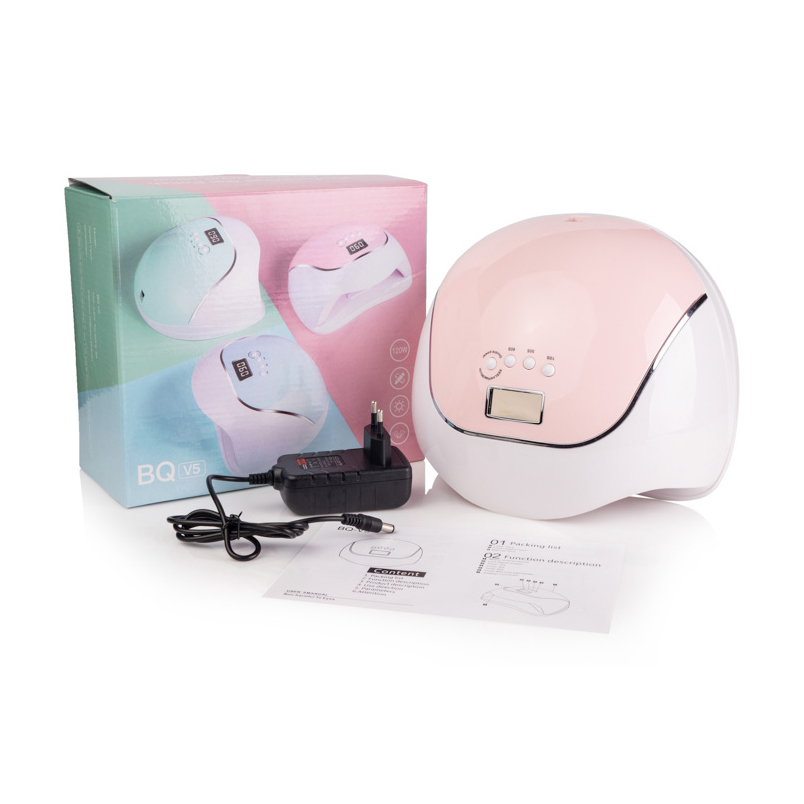 

Лампа для гель-лаку Sun BQ-V5 UV/LED Біло-рожева, 120 Вт