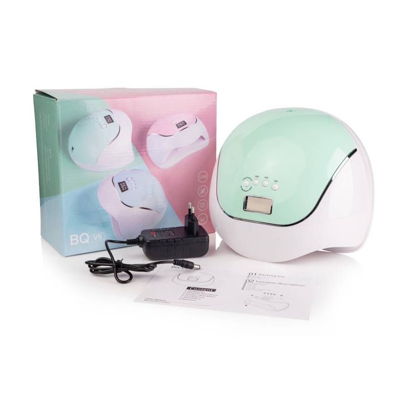 

Лампа для гель-лаку Sun BQ-V5 UV/LED Біло-зелена, 120 Вт