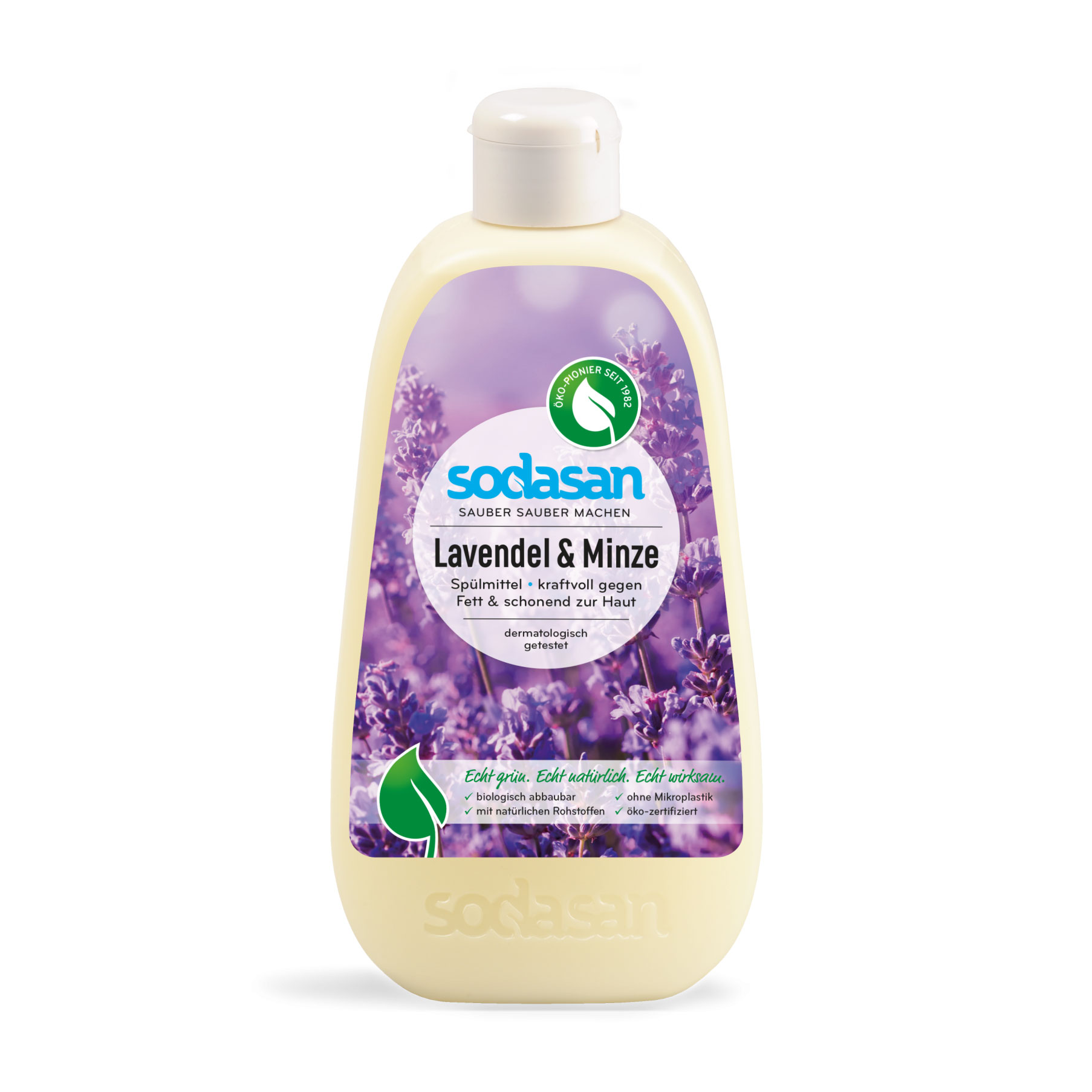 

Органічний рідкий засіб-концентрат для миття посуду Sodasan Лаванда-м'ята, 500 мл