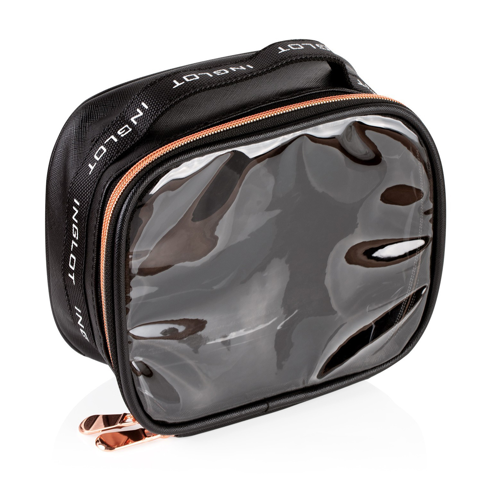 

Мала дорожня косметичка Inglot Travel Makeup Bag Small Black & Rose Gold, 17*19*8.5 см
