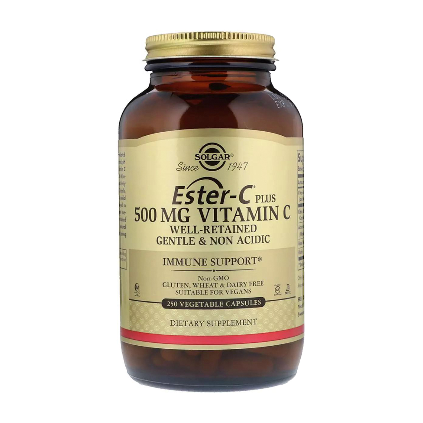 

Вітамін C Solgar Ester-C Plus Vitamin С 500 мг, 250 капсул