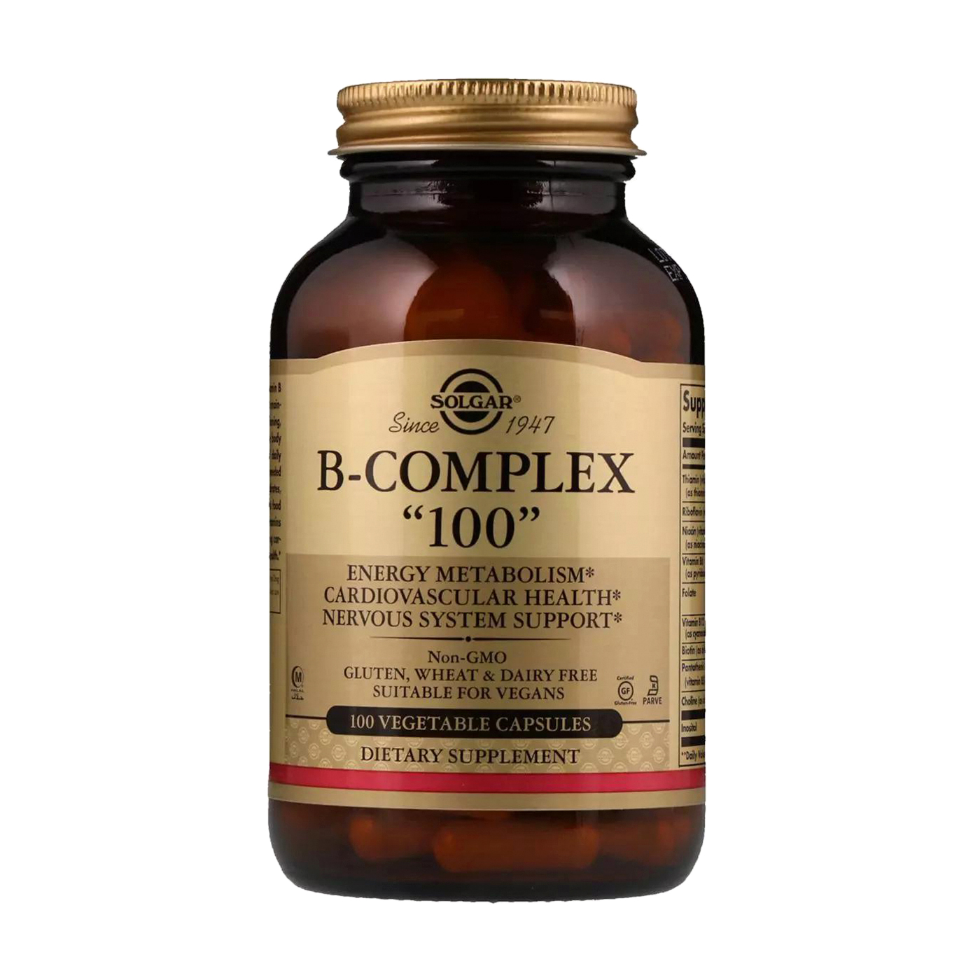 

Комплекс вітамінів B 100 Solgar B-Complex 100, 100 капсул
