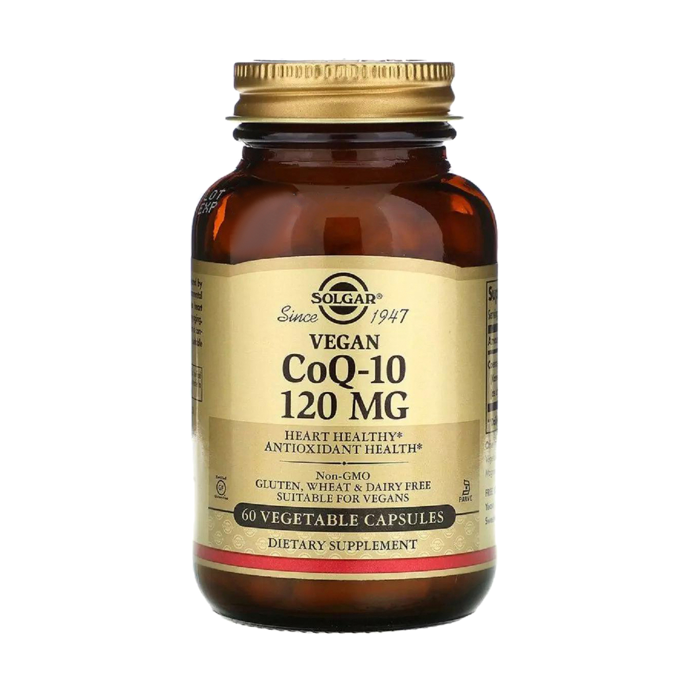 

Рослинний коензим CoQ-10 Solgar Plant Coenzyme CoQ-10, 120 мг, 60 капсул
