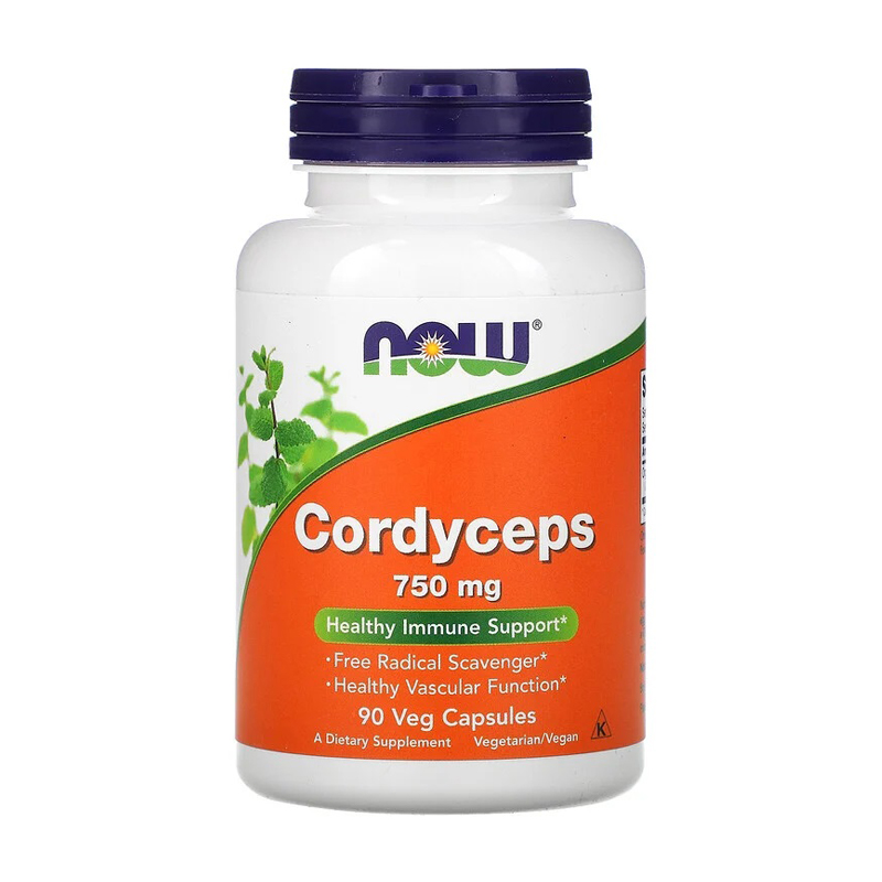 

Гриб Кордицепс NOW Foods Cordyceps 750 мг, 90 капсул
