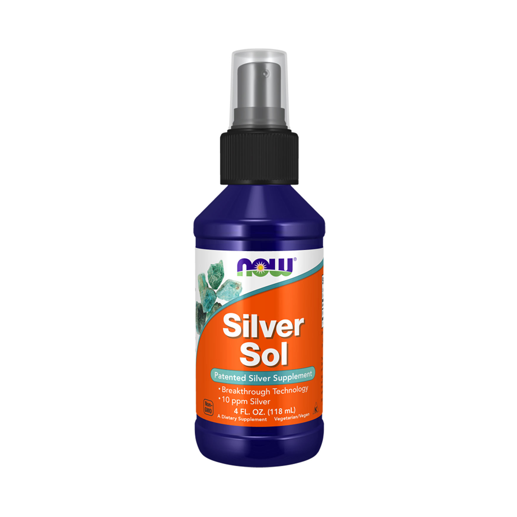 

Колоїдне срібло NOW foods Silver Sol в рідині, 118 мл