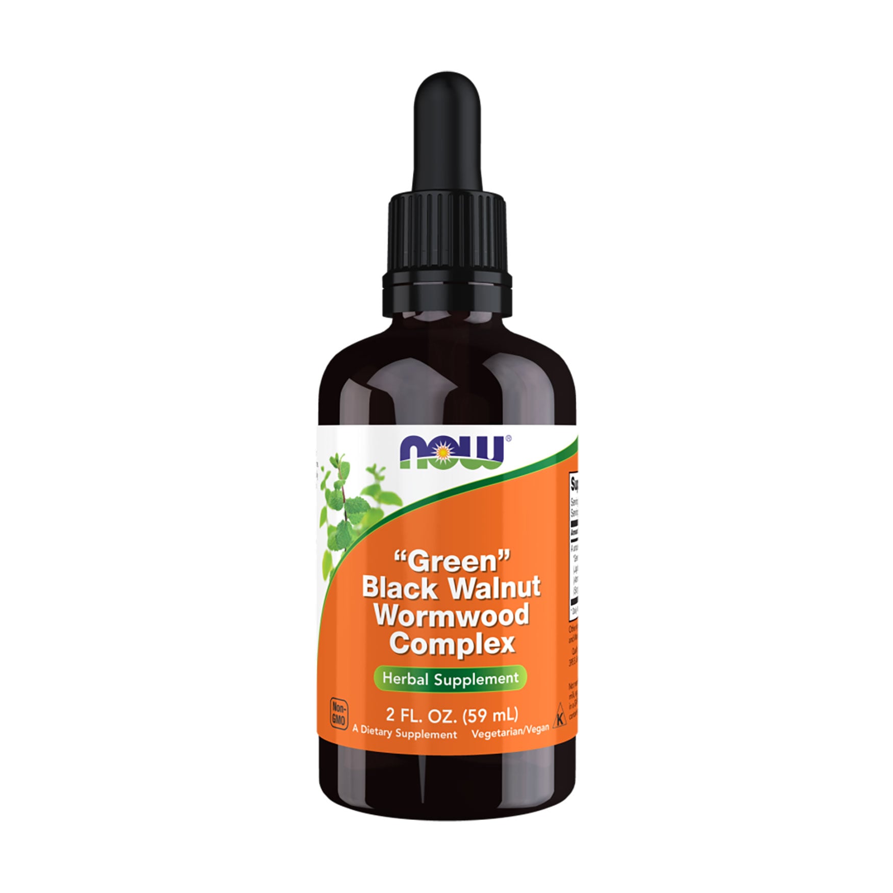 

Комплекс чорного волоського горіха та полині NOW Foods Black Walnut Wormwood Complex в краплях, 60 мл