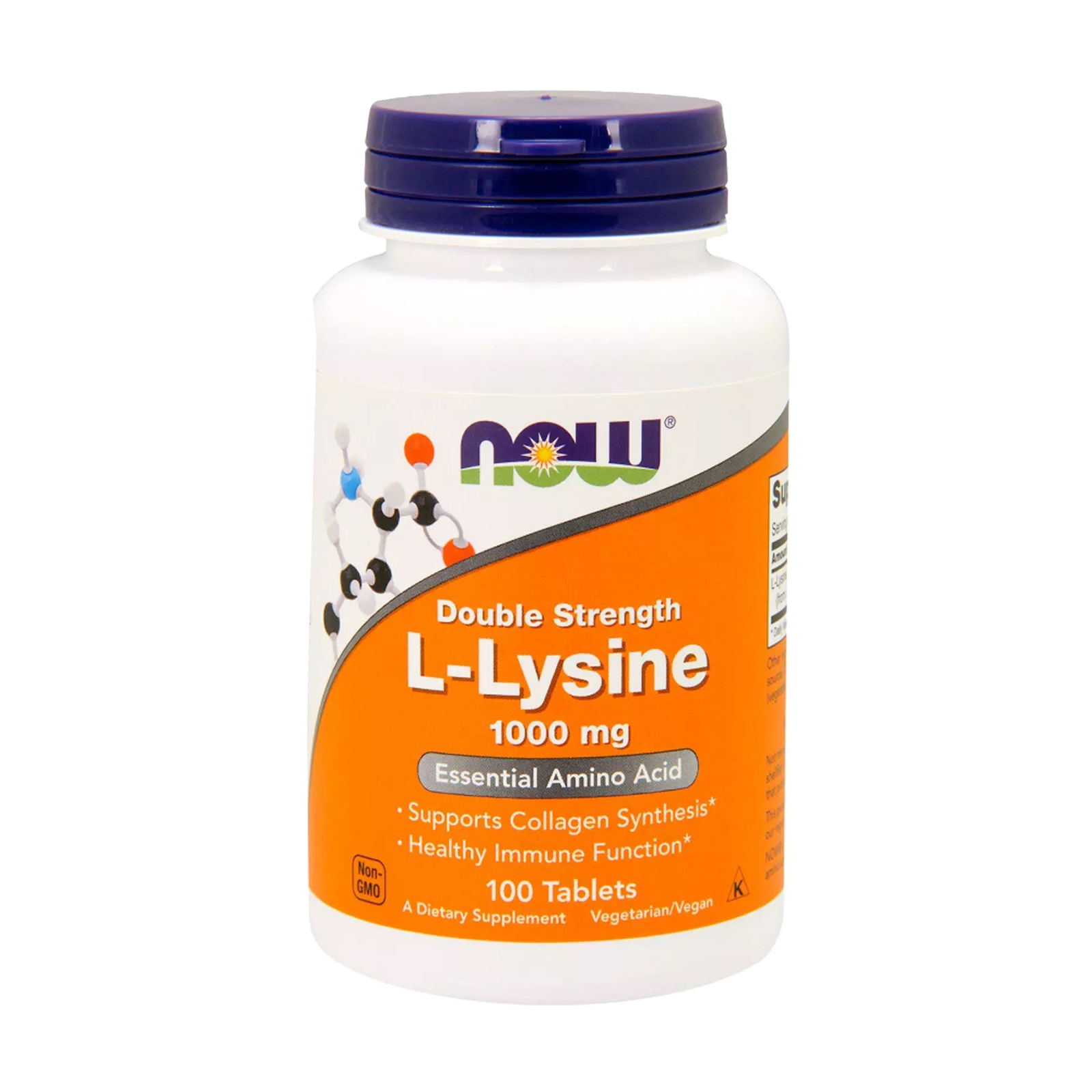 

L-Лізин NOW foods L-Lysine 1000 мг, 100 таблеток