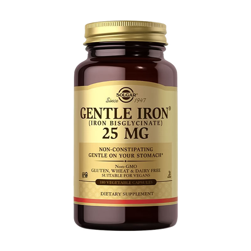 

Залізо Solgar Gentle Iron, 25 мг, 90 капсул