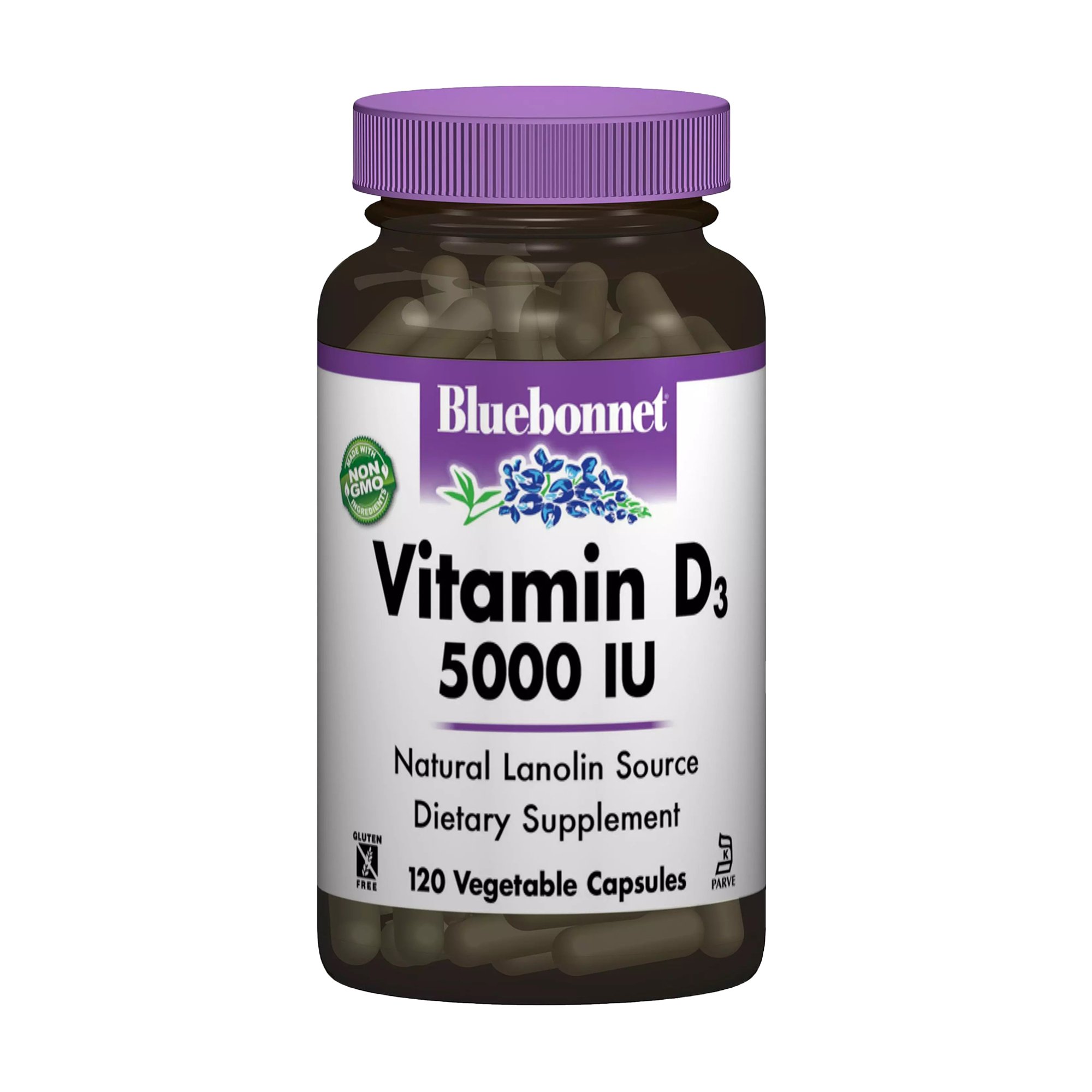 

Вітамін Д3 Bluebonnet Nutrition Vitamin D3 5000 МО, 120 гелевих капсул