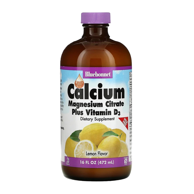 

Кальцій, цитрат магнію з вітамін Д3 Bluebonnet Nutrition Calcium, Magnesium Citrate With Vitamin D3 зі смаком лимона, в рідині, 472 мл