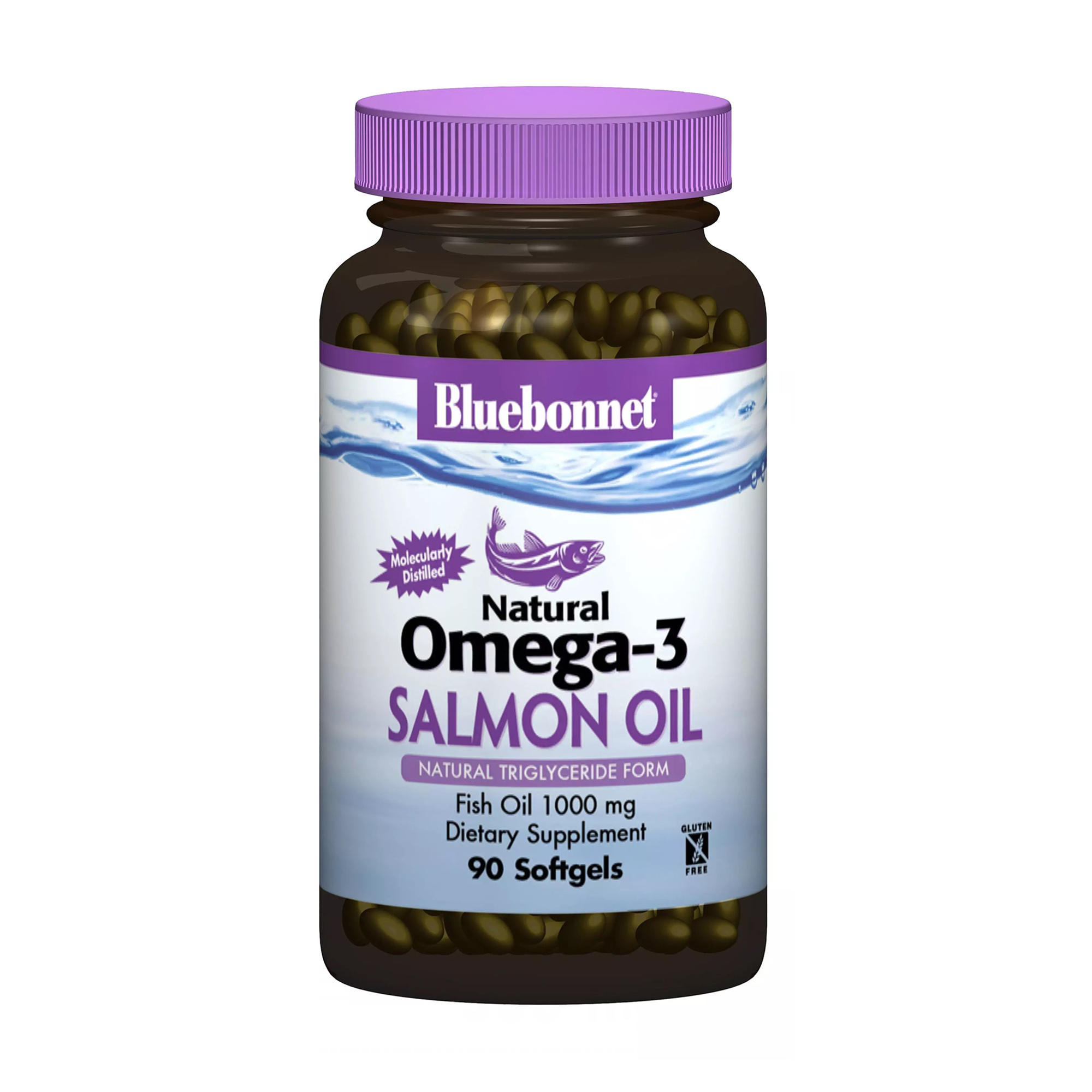 

Натуральна Омега-3 з лососевого жиру Bluebonnet Nutrition Natural Omega-3 Salmon Oil, 90 капсул