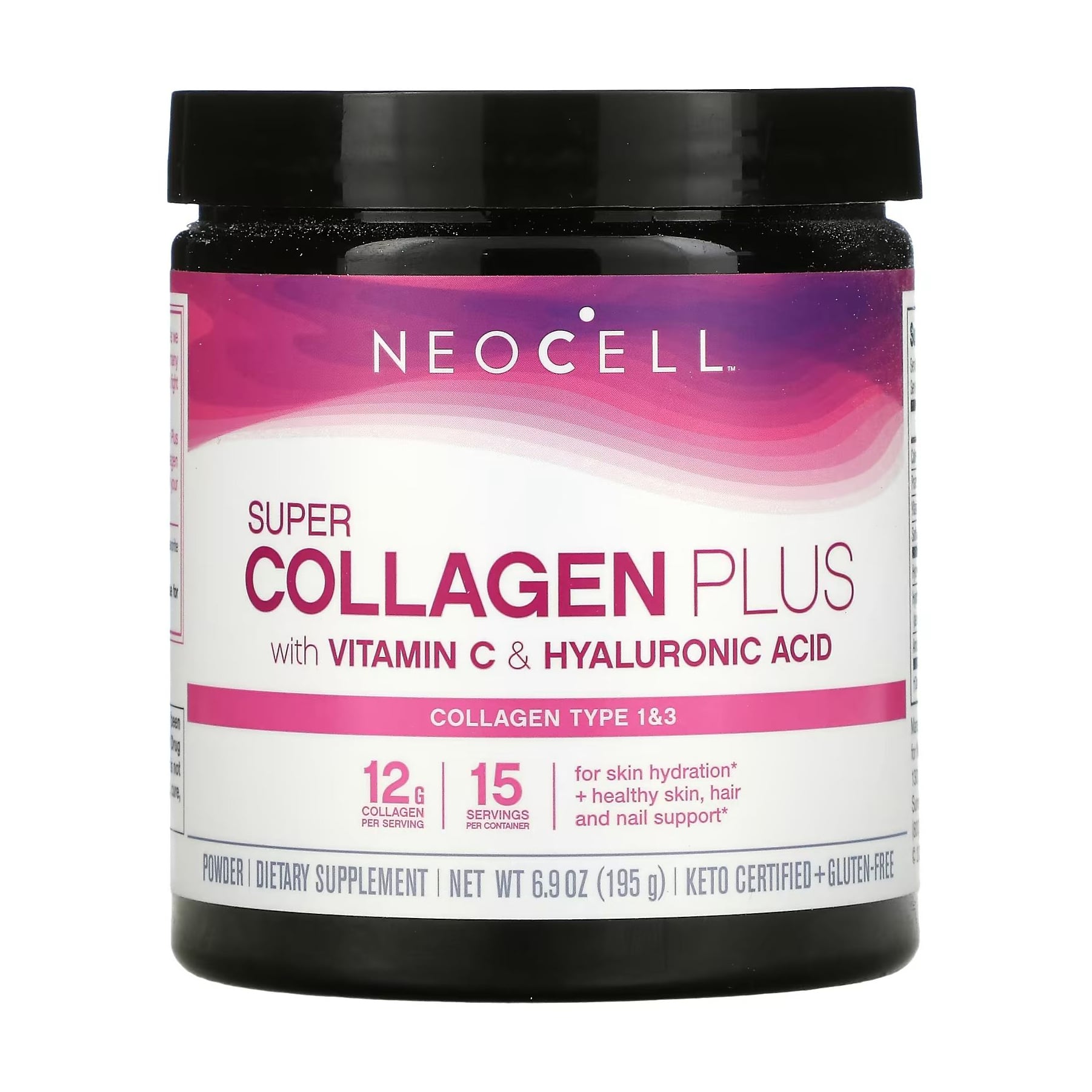 

Колаген з вітаміном C та гіалуроновою кислотою Neocell Super Collagen Plus With Vitamin C & Hyaluronic Acid в порошку, 195 г
