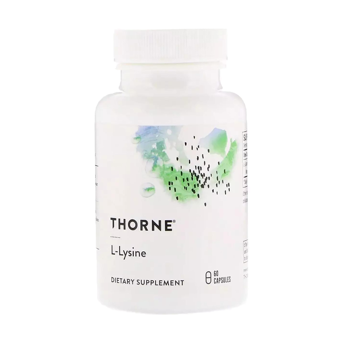 

L-Лізин Thorne Research L-Lysine 500 мг, 60 капсул