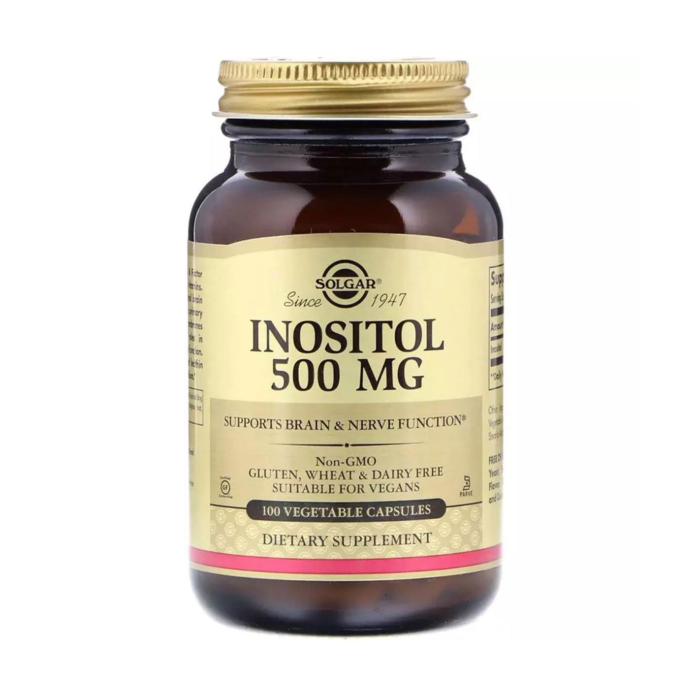 

Інозитол Solgar Inositol 500 мг, 100 капсул