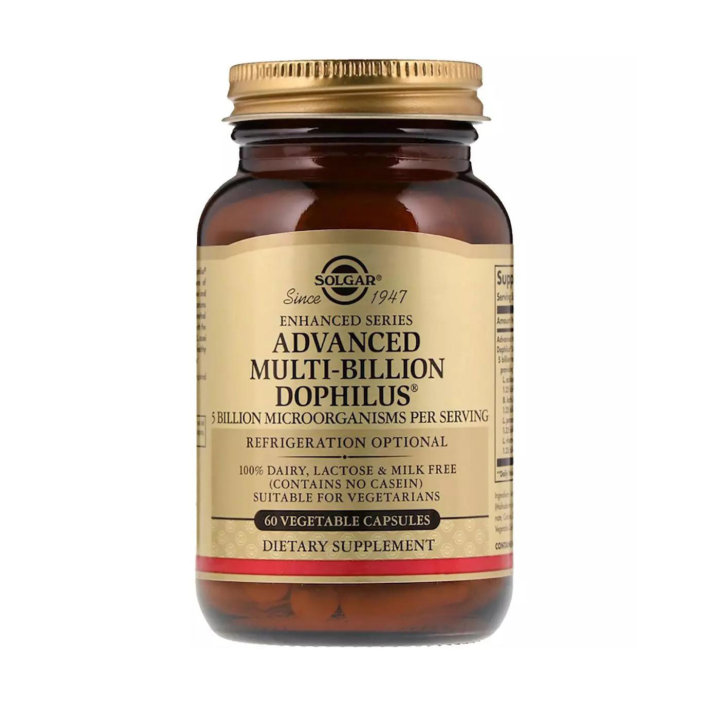 

Пробіотик Solgar Advanced Multi-Billion Dophilus, 60 капсул