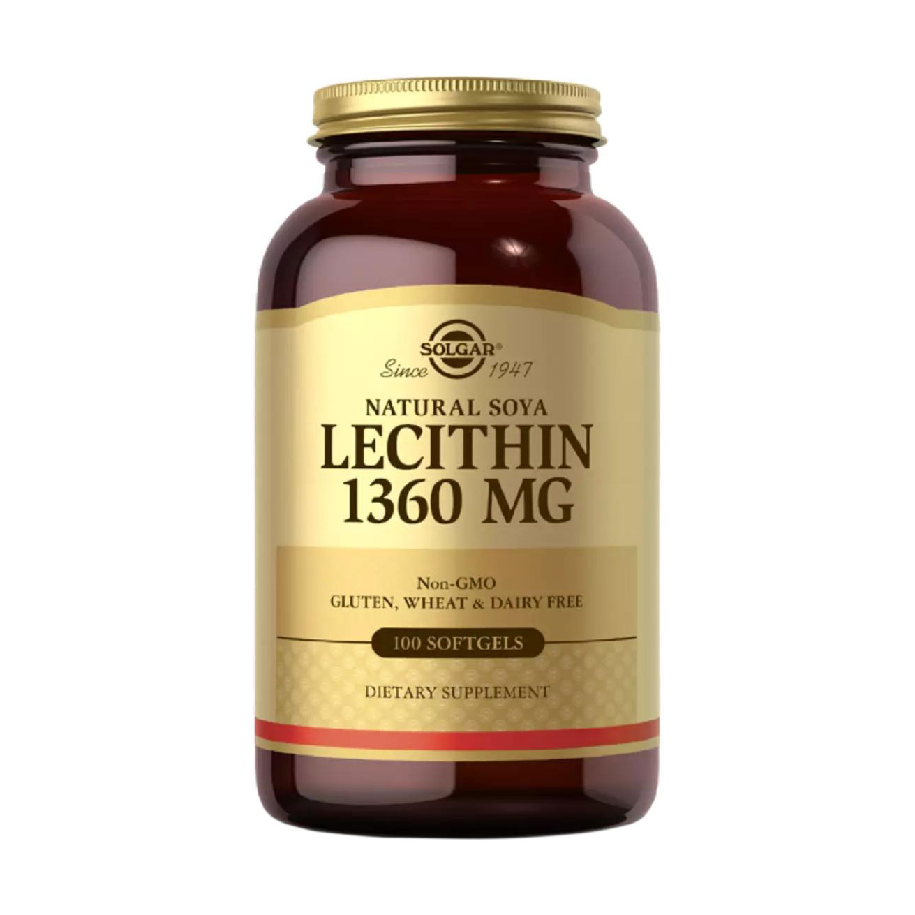 

Лецитин соєвий Solgar Natural Soya Lecithin 1360 мг, 100 капсул