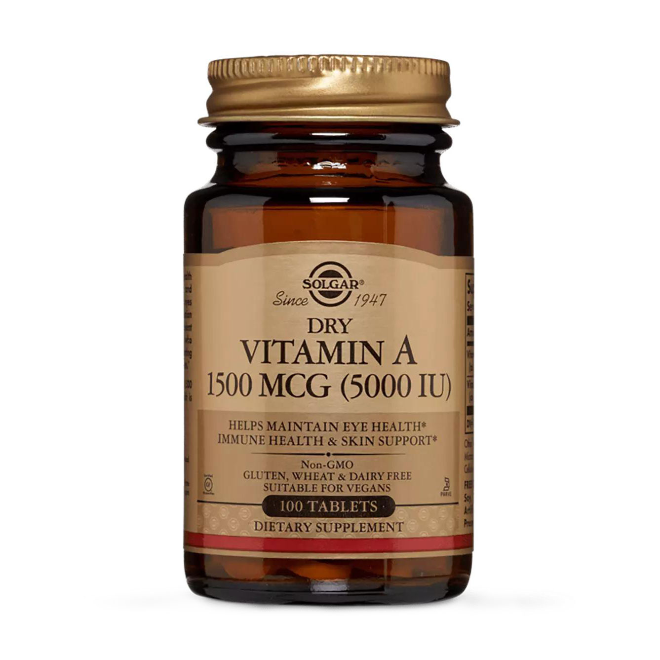 

Вітамін А Solgar Vitamin A 1500 мкг, 100 таблеток