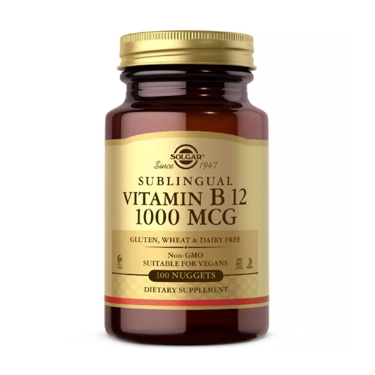 

Вітамін B12 Solgar Sublingual Vitamin B12, 1000 мкг, 100 таблеток