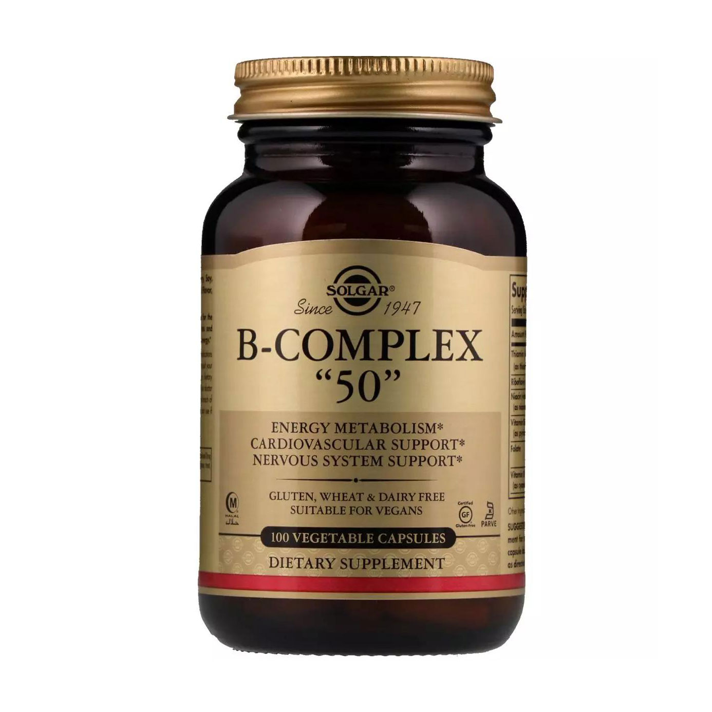 

Комплекс вітамінів B 50 Solgar B-Complex 50, 100 капсул