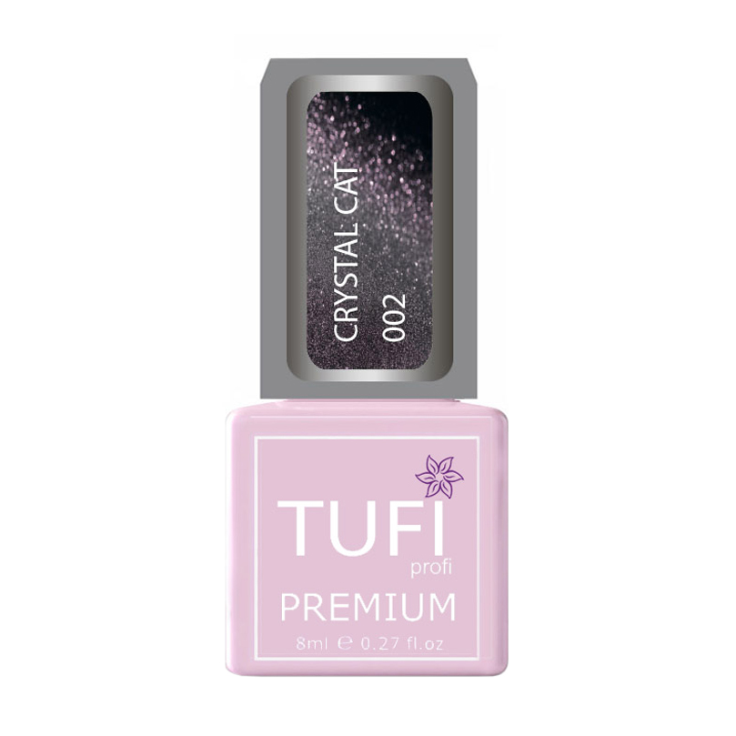 

Гель-лак для нігтів Tufi Profi Premium Crystal Cat, 002 Аметист, 8 мл