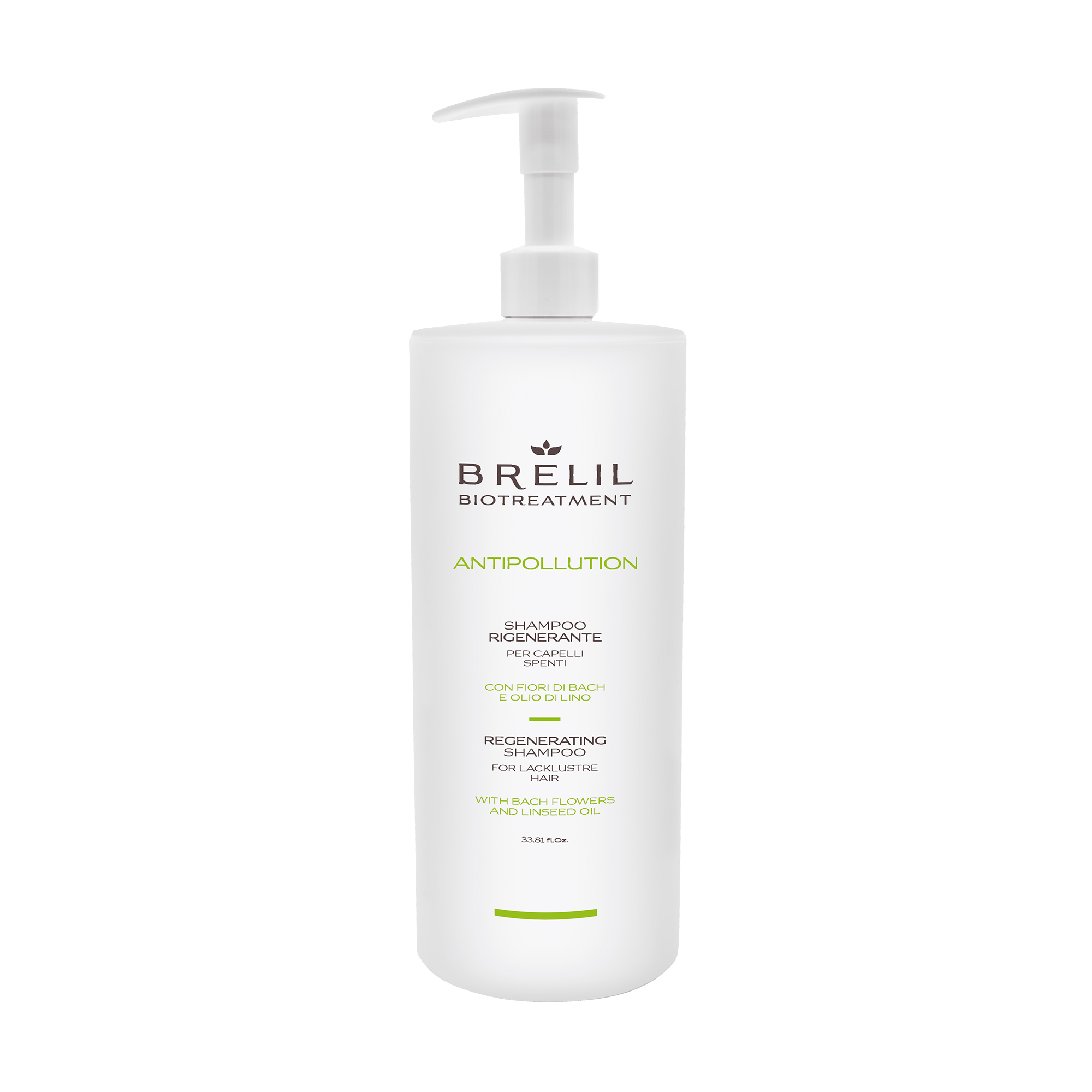 

Уцінка! Відновлювальний шампунь Brelil BioTreatment Antipollution Regenerating Shampoo для тьмяного волосся, 1 л