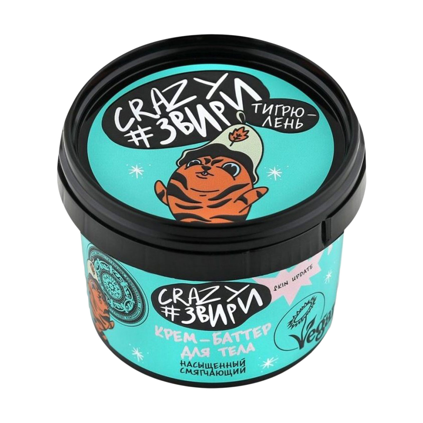 

Насичений крем-батер для тіла Natura Siberica Crazy Звири Тигрюлень, пом’якшувальний, 100 мл
