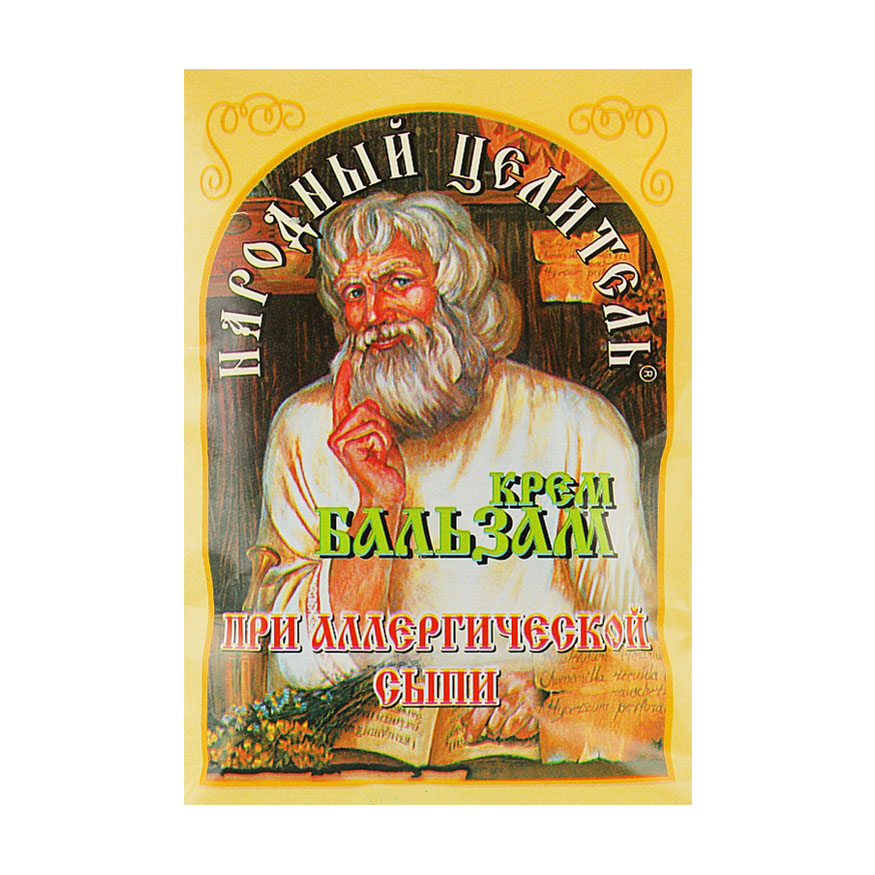 

Крем-бальзам Народный Целитель при алергічному висипі, 10 г