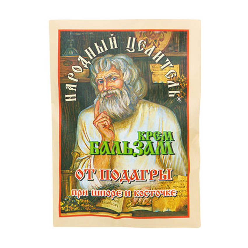 

Крем-бальзам Народный Целитель при шпорі та кісточці від подагри, 10 г