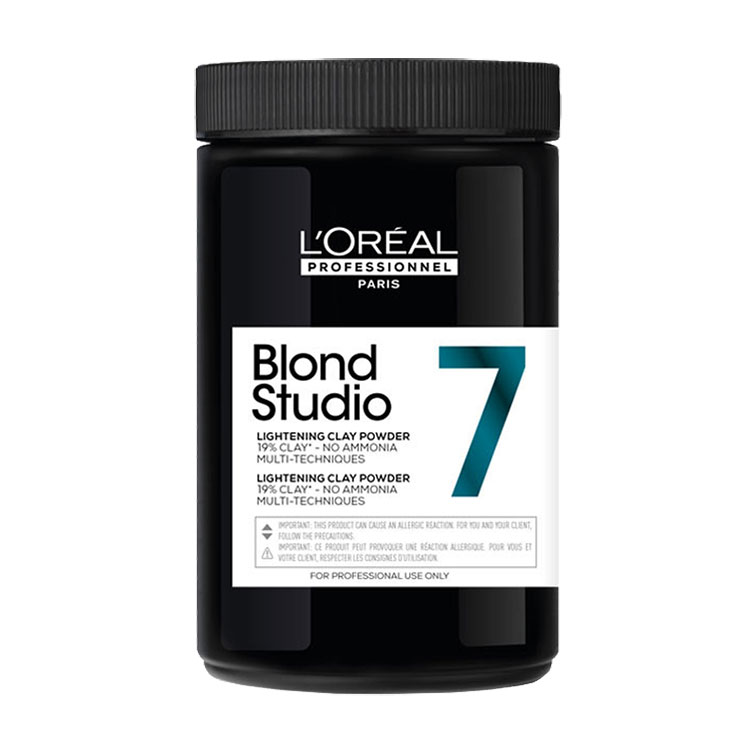 

Безаміачна освітлювальна пудра для волосся L'Oreal Professionnel Blond Studio 7 Lightening Clay Powder з глиною, 500 г
