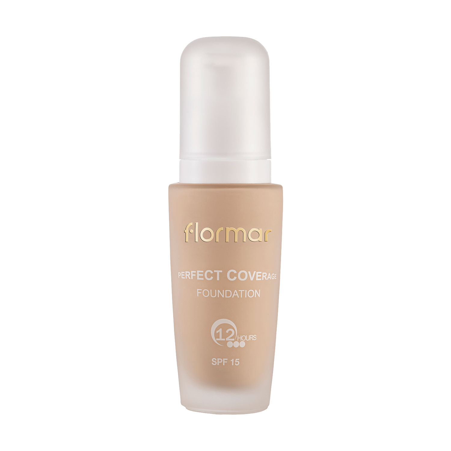 

Уцінка! Тональна основа для обличчя Flormar Perfect Coverage Foundation SPF 15, 100 Light Ivory, 30 мл