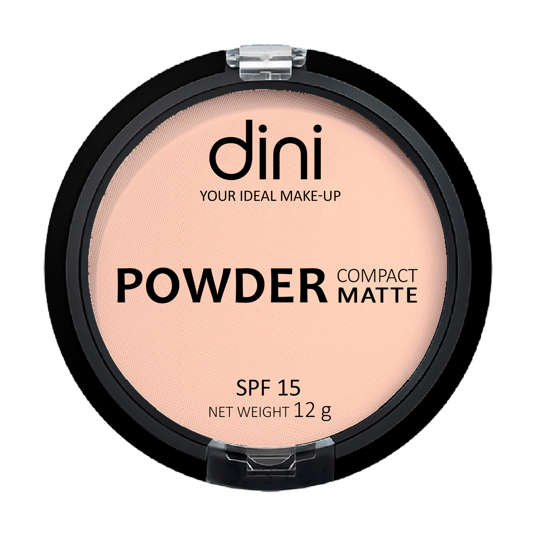 

Компактна матувальна пудра для обличчя Dini Compact Matte Powder SPF 15, 01, 12 г