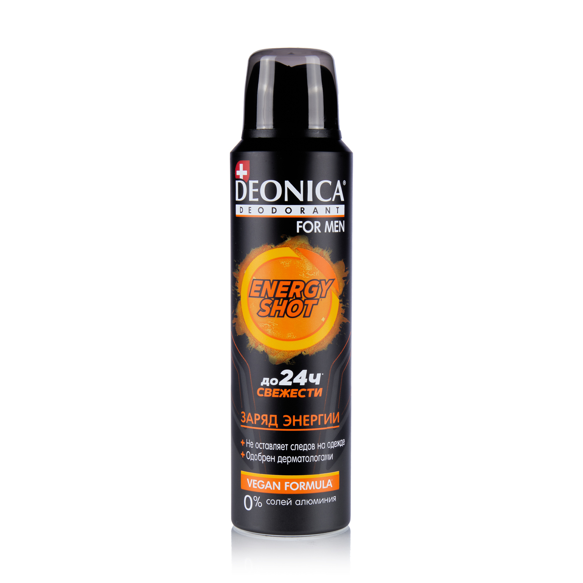 

Чоловічий дезодорант-спрей Deonica For Men Energу Shot 24H Заряд енергії, 150 мл