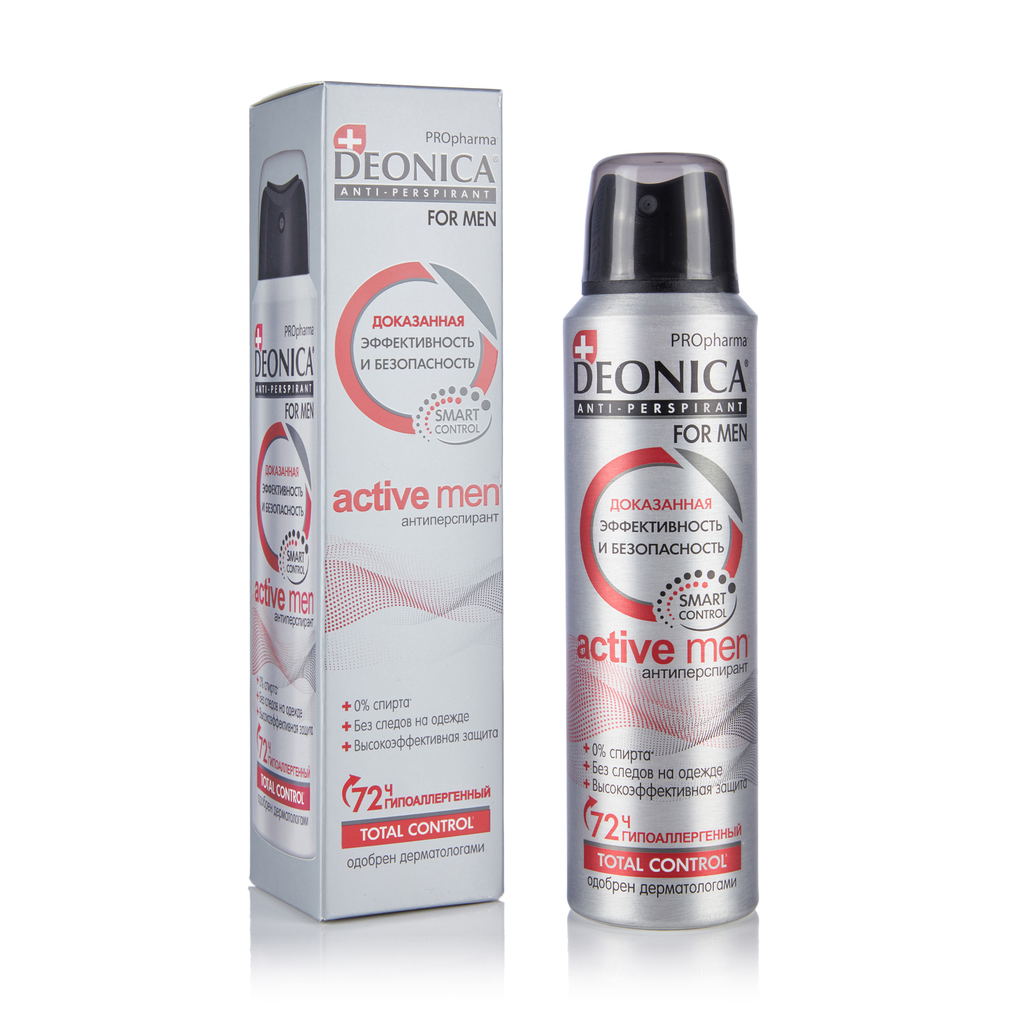 

Чоловічий антиперспірант-спрей Deonica For Men PROpharma Active Total Control 72H, 150 мл